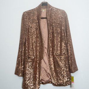 Rose Gold Sequin Blazer